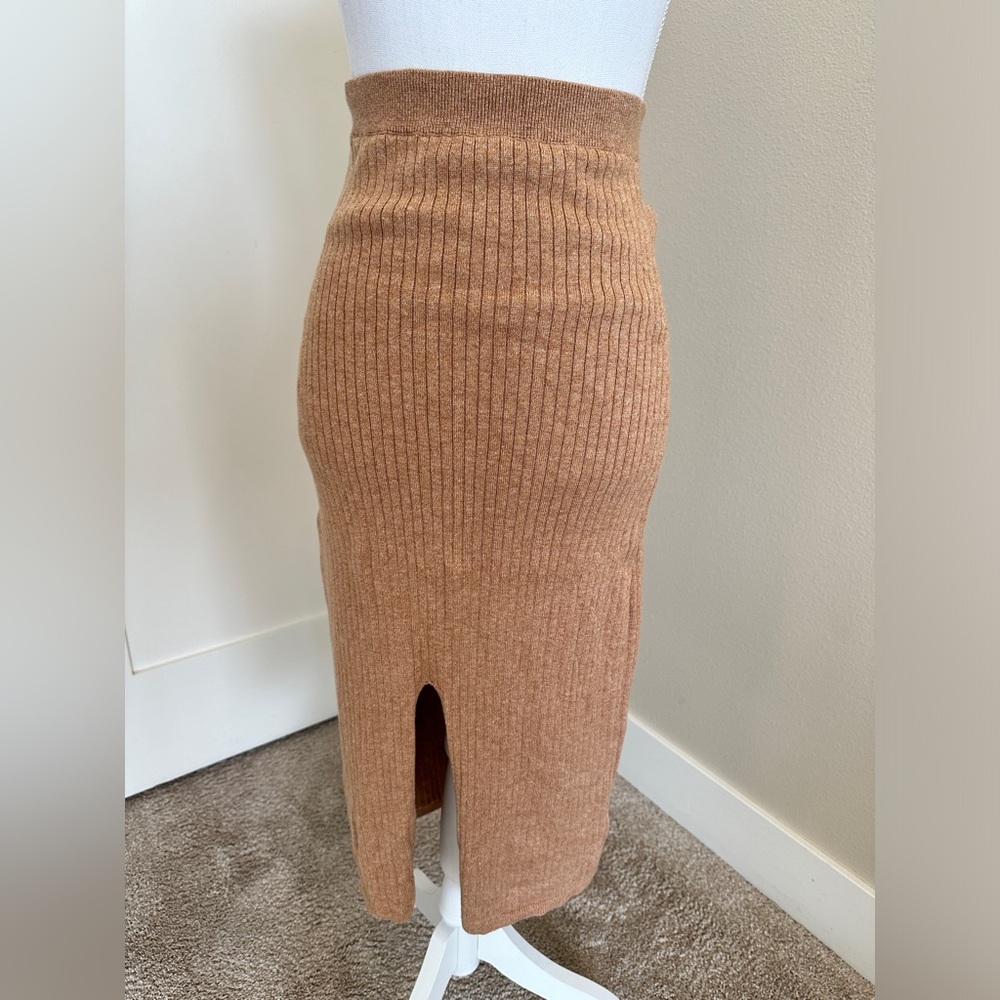 Free People Skyline Midi Knit Skirt - Small